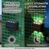 Cazibiz Solar 6 LED’li Duvar Aydınlatması 2’li Set-426398
