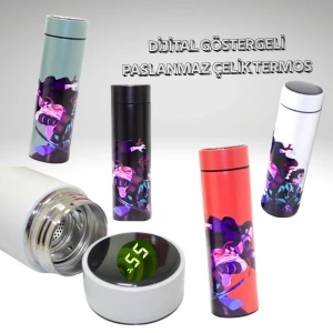 Cazibiz Digital Göstergeli Anime Baskılı Termos 500ml-440879