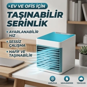 Cazibiz 750 ml USBli 3 Kademeli Masaüstü Mini Hava Soğutucu-420138