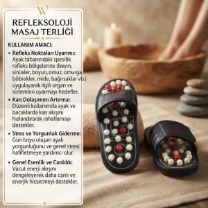 Cazibiz Akupunktur Noktalı Ayak Masaj Terliği-428057