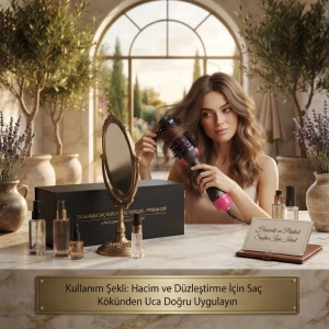 Cazibiz Tek Adımda Saç Şekillendirici Sıcak Hava Tarağı-445392
