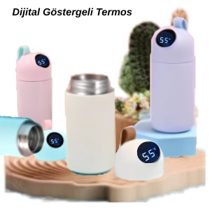 Cazibiz Dijital Göstergeli Çelik Termos-440882
