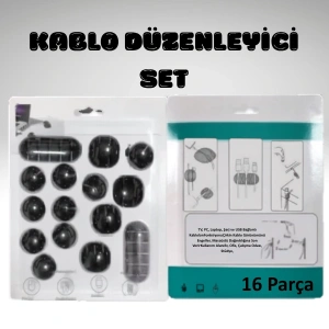 Cazibiz 16 Parça Kablo Düzenleyici Set-419279