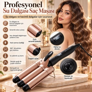 Cazibiz Profesyonel Su Dalgası Saç Maşası-445468
