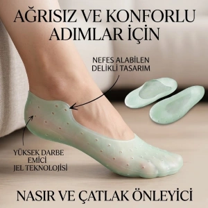 Cazibiz Silikon Topuk Koruyucu Jel Çorap-440510