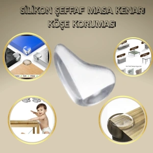 Cazibiz Silikon Şeffaf Masa Kenarı Köşe Koruyucu-422456