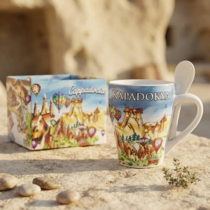 Cazibiz Kapadokya Desenli Kupa-Bardak-443103