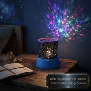 Cazibiz Yıldız Projeksiyonlu 4 LED Gece Lambası-422735