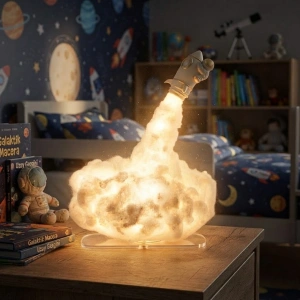 Cazibiz Uçan Astronot Tasarımlı Gece Lambası-423127