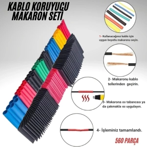 Cazibiz 560 Parça-Kablo Koruyucu Makaron Seti-419103
