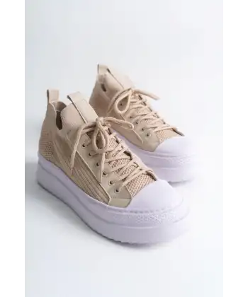 CH2601 - Triko Erkek Ayakkabı BEJ