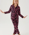 Barbie 1767-3 Kız Çocuk Gömlek Pijama Takımı