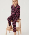 Barbie 1767-G Kız Çocuk Garson Gömlek Pijama Takımı