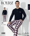 Boyraz 0401 Erkek Uzun Kol Pijama Takımı