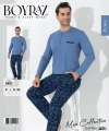 Boyraz 0403 Erkek Uzun Kol Pijama Takımı