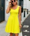 Kadın Askılı Yuvarlak Yaka Kısa Viskon Elbise