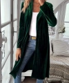 Kadın Uzun Kollu önü Açık Kolları Uzun Midi Ceket