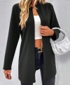 Kadın Uzun Kollu önü Açık Uzun Modal Ceket