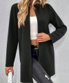 Kadın Uzun Kollu önü Açık Uzun Modal Ceket