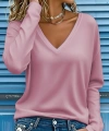 Kadın Uzun Kollu V Yakalı Dalgıç Bluz