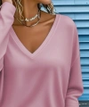 Kadın Uzun Kollu V Yakalı Dalgıç Bluz