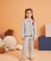 Pjs 28065 Çocuk Düğmeli Pijama Takım