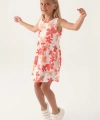 Roly Poly 3393-3 Kız Çocuk Çiçekli Elbise