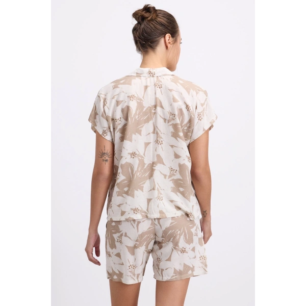 Anıl 11606 Kadın Kısa Kol Gömlek ve Şort Takım