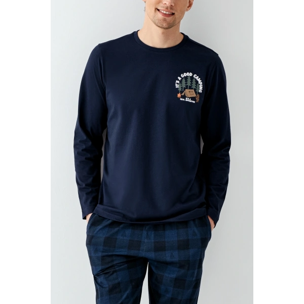 Arnetta 3500-S Erkek Uzun Kol Pijama Takım