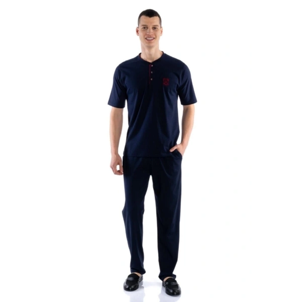 DS Damat Kısa Kol 3lü Erkek Pijama Takımı