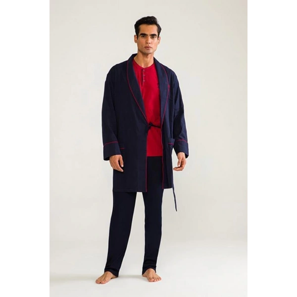 DS Damat 5li Robdöşambr Erkek Damat Pijama Seti