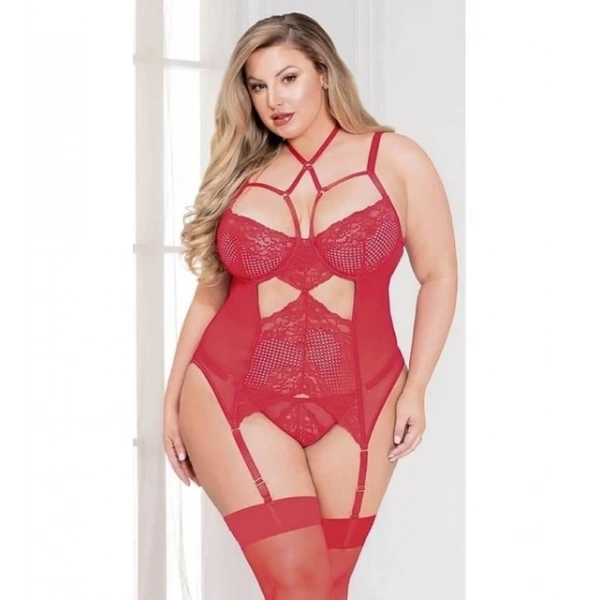 For Dreams Kadın Büyük Beden Jartiyer Takım