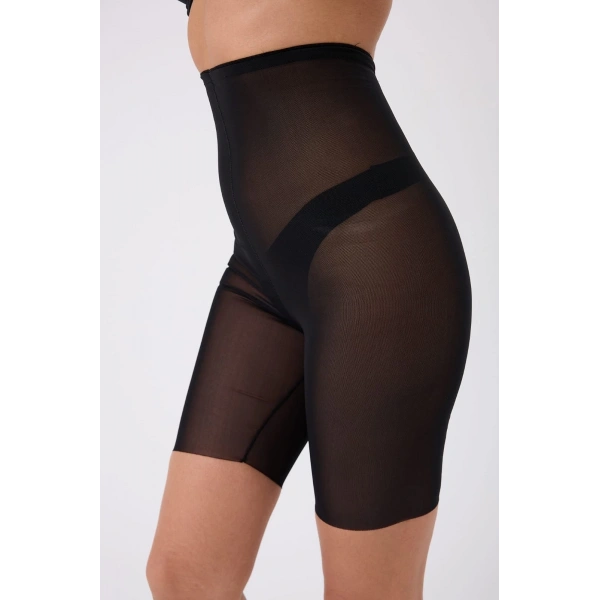 Freshness 0007 Lazer Kesim Tül Yüksek Bel Şort Korse