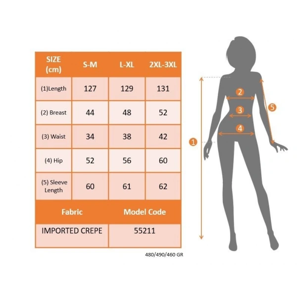 Kadın Uzun Kollu Kruvaze Yakalı Belden çapraz Detaylı çift Renkli Midi Ithal Krep Elbise