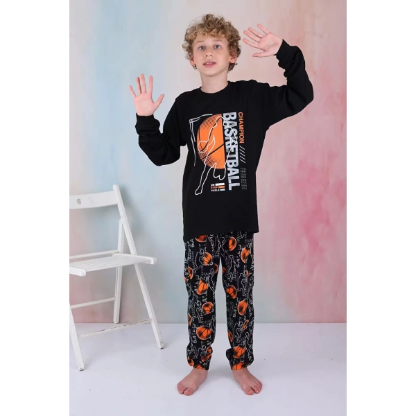Kapitex 5154 Erkek Çocuk Uzun Kol Pijama Takımı