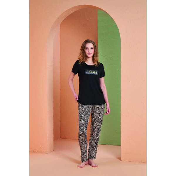 PJS 27036 Kadın Kısa Kol Pijama Takımı