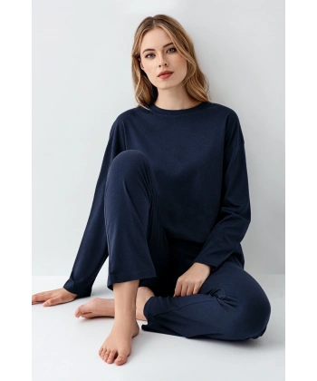 Arnetta 3407-S Kadın Uzun Kol Pijama Takım