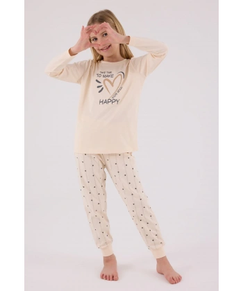 Arnetta 3434-2 Kız Çocuk Uzun Kol Pijama Takım