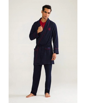 DS Damat 5li Robdöşambr Erkek Damat Pijama Seti