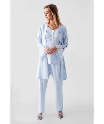 Freshness 322 Kadın Sabahlıklı Pijama Takımı