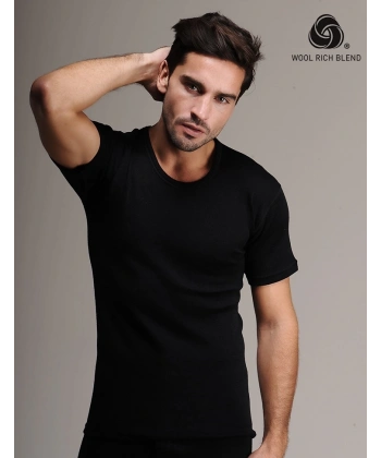 Hasyün Erkek Kısa Kol Yün Fanila