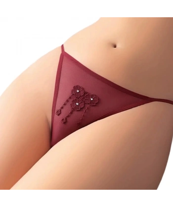 Nightlight 9185 Taşlı Saçak Dantelli Tanga