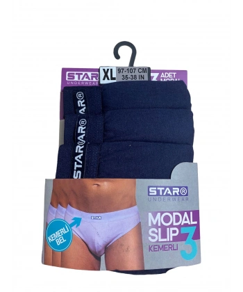 Star 109 Erkek 3lü Modal Slip