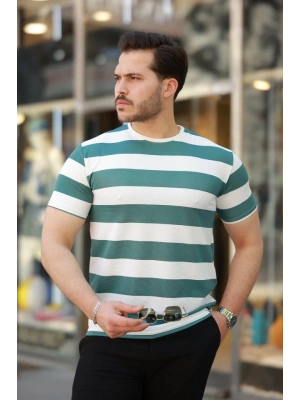 Erkek çift Renk Pamuklu örme Kumaş Kısa Kollu T-shirt