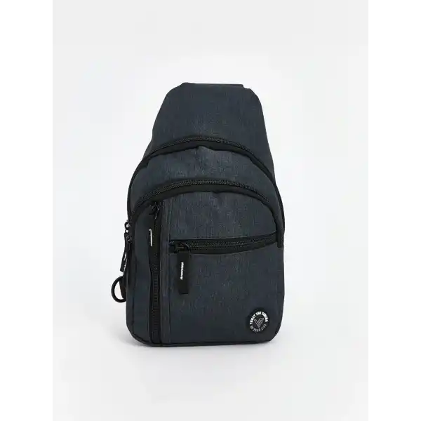 ACCESSORIES Antrasit Fermuarlı Erkek Göğüs Çantası 18x30 cm