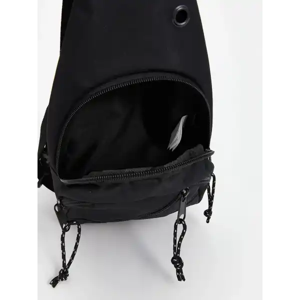 ACCESSORIES Siyah Fermuarlı Erkek Göğüs Çantası