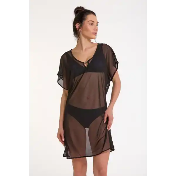 Argento 2095-3001 Kadın Aksesuarlı Kısa Kaftan