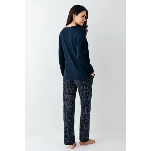 Arnetta 3429-X Kadın Battal Uzun Kol Pijama Takım