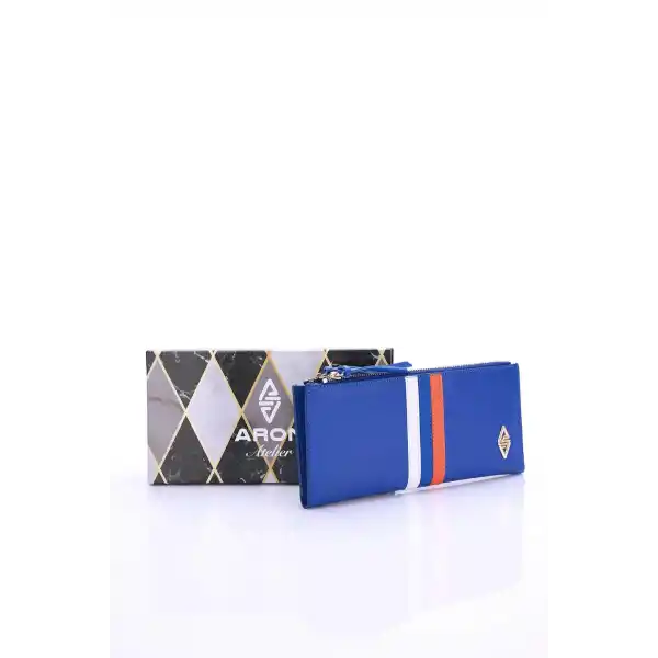 Barbara Saks Mavisi Kadın Cüzdanı