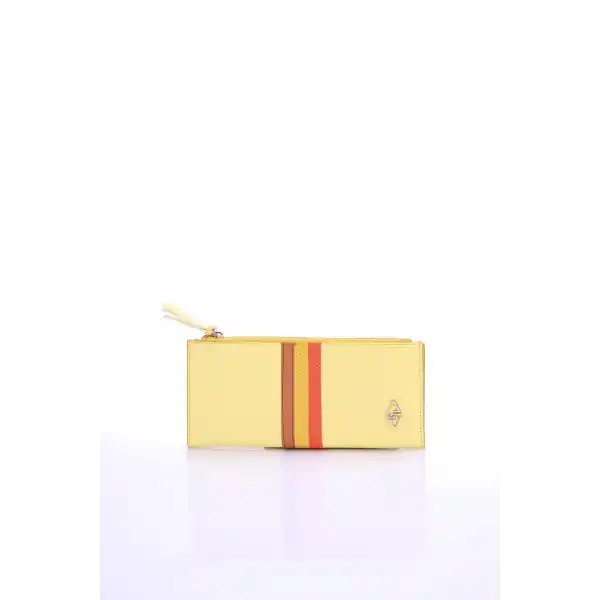 Barbara Sarı Kadın Cüzdanı